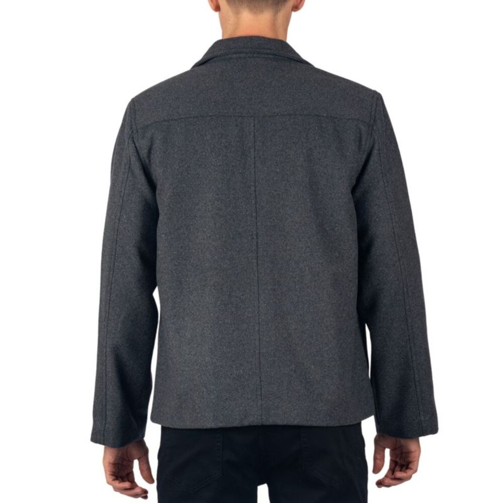 Alpine Swiss Grant Mens 28" Open Bottom Jacket Wool Blend JD Bomber Coat Zipered - Picture 7 of 11